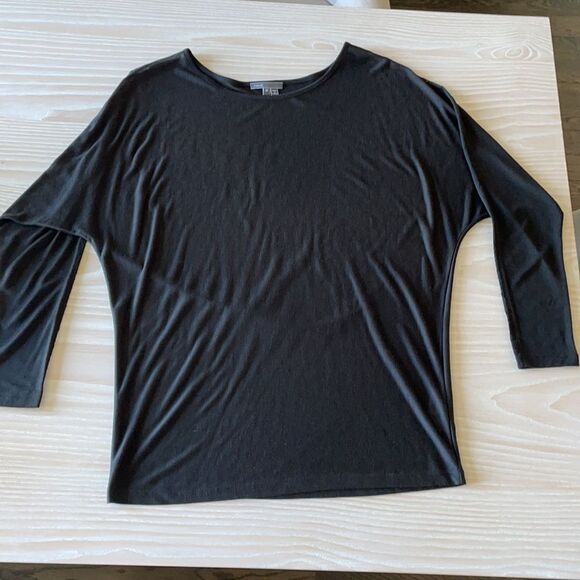 Vince Dolman Sleeve jersey tunic top, black size M - Picture 9 of 11